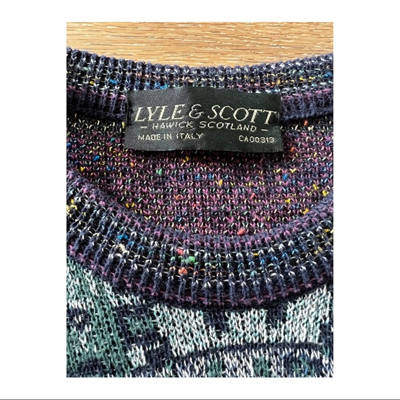 Lyle and Scott vintage Italian made wool sweater - Picture 2 of 2